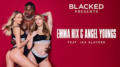 Emma Hix Shows Angel Youngs the Ropes in New BLACKED Scene