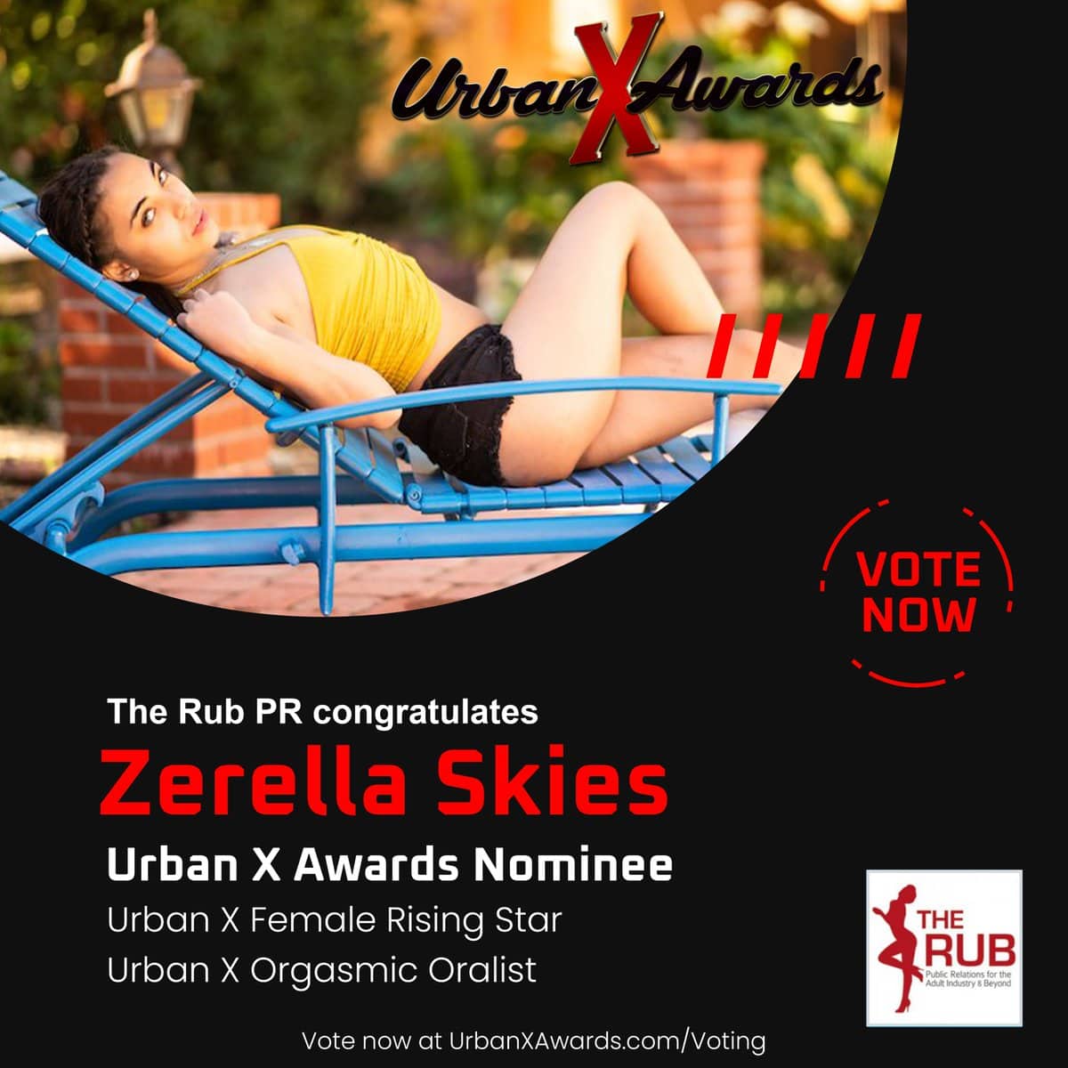 Zerella Skies Nabs 1st Awards Noms of Her Career from Urban X Awards.