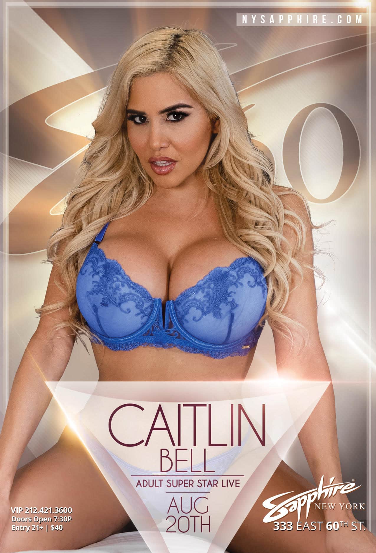Caitlin Bell To Make Feature Dance Debut at Sapphire 60 Saturday.