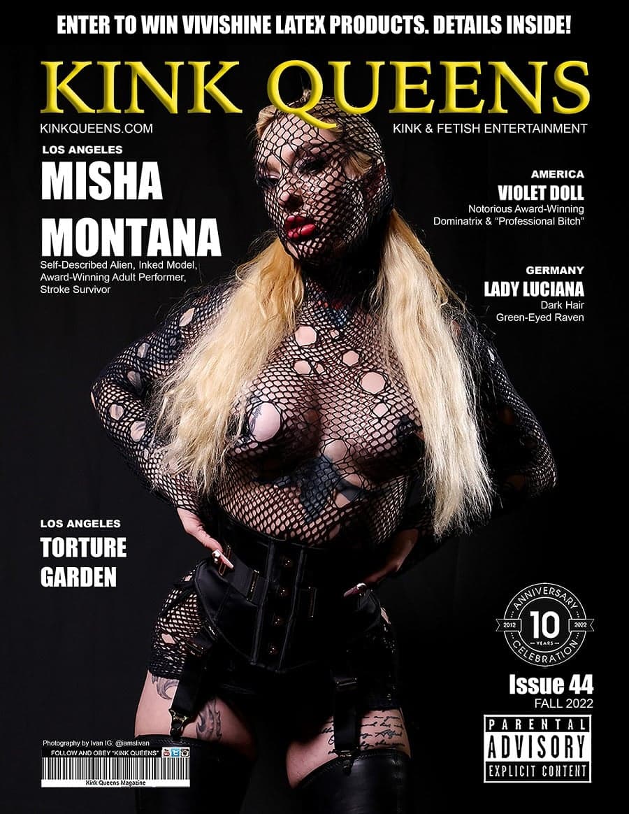 Misha Montana Covers the Fall Issue of Kink Queens Magazine.