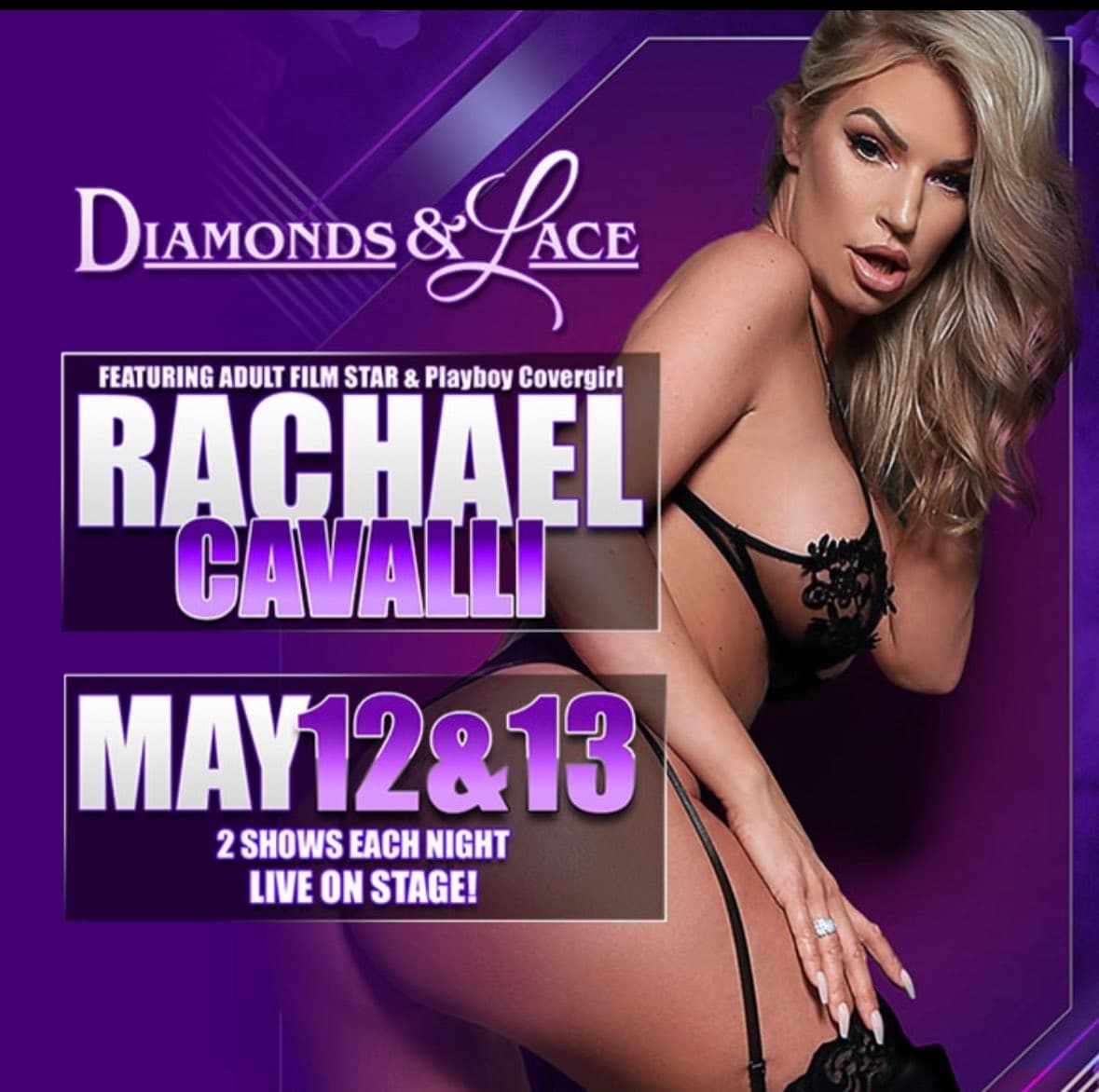 Rachael Cavalli Heads to Chattanooga for 2-Night Feature at Diamonds & Lace