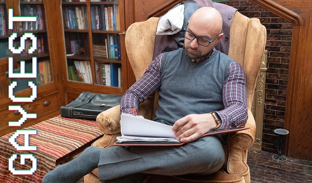 Gaycest Series The Professor Finds Time Alone with Adam Snow, Noah White in “Close Study”
