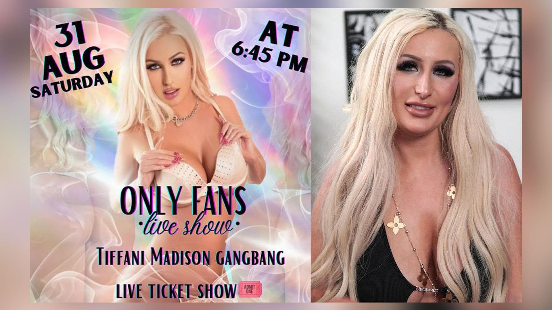 Tiffani Madison To Stream 1st Gang Bang Live on OnlyFans Saturday