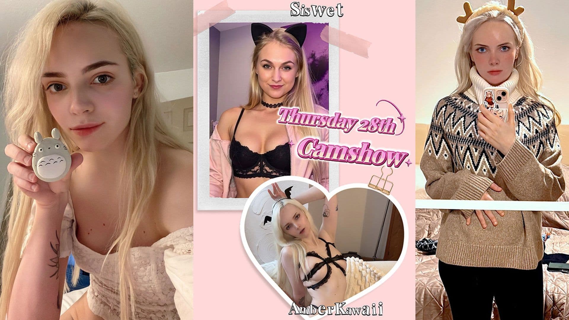 Amber Kawaii Streams 1st-Ever Anal Experience with Siswet on Chaturbate Thurs
