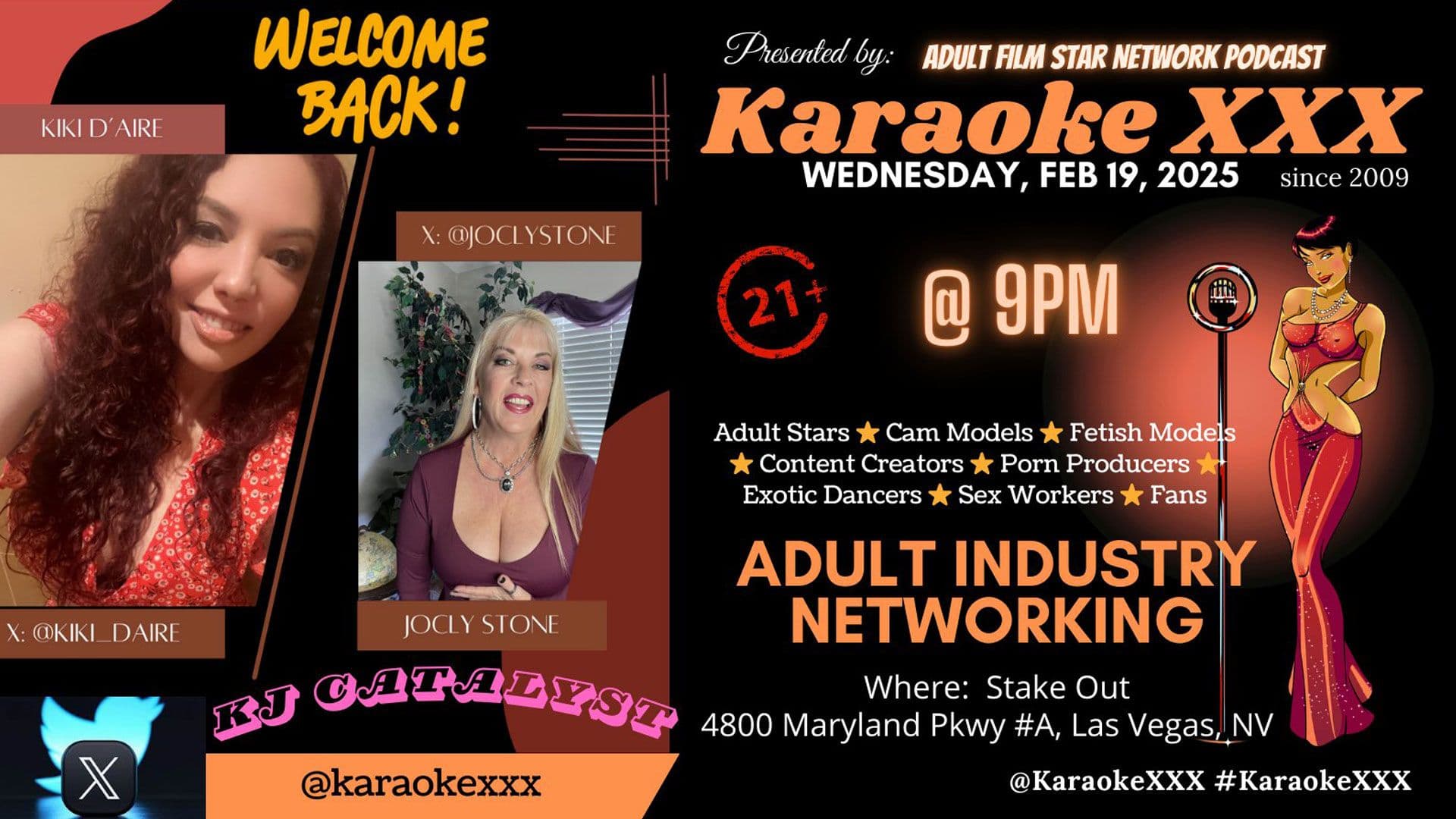 KiKi D'Aire to Host Karaoke XXX in Las Vegas