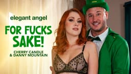 Elegant Angel Celebrates St. Paddy’s Day with Cherry Candle
